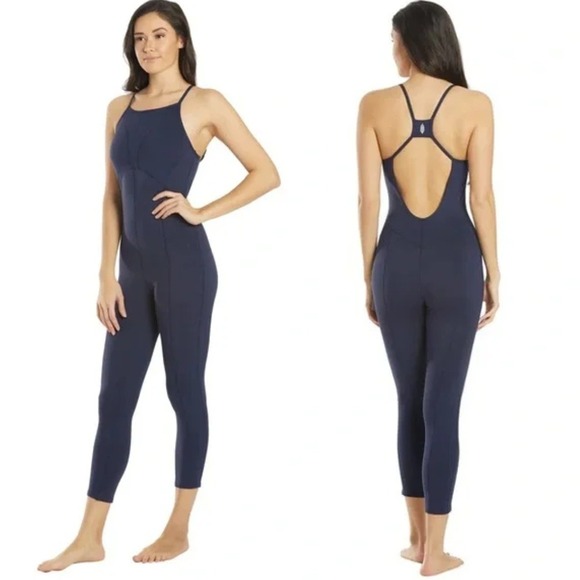 FP Movement by Free People Pants - Free People FP‎ Movement Navy Side to Side Performance Jumpsuit
